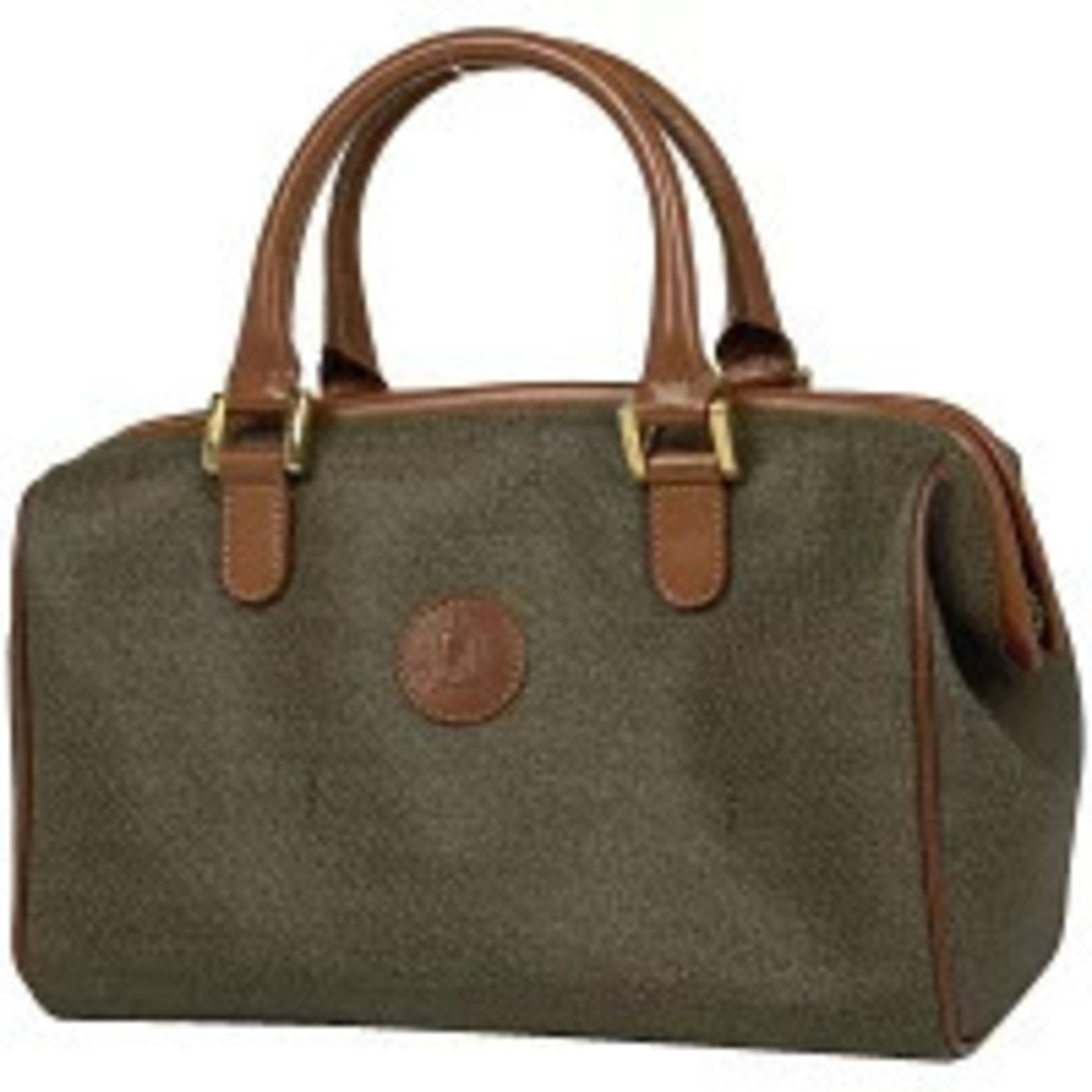 Fendi handbag Boston canvas brown